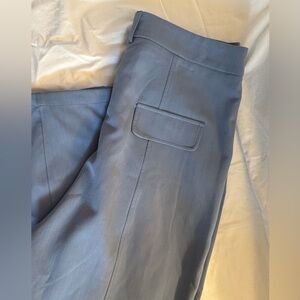 Blue, wide leg, trousers